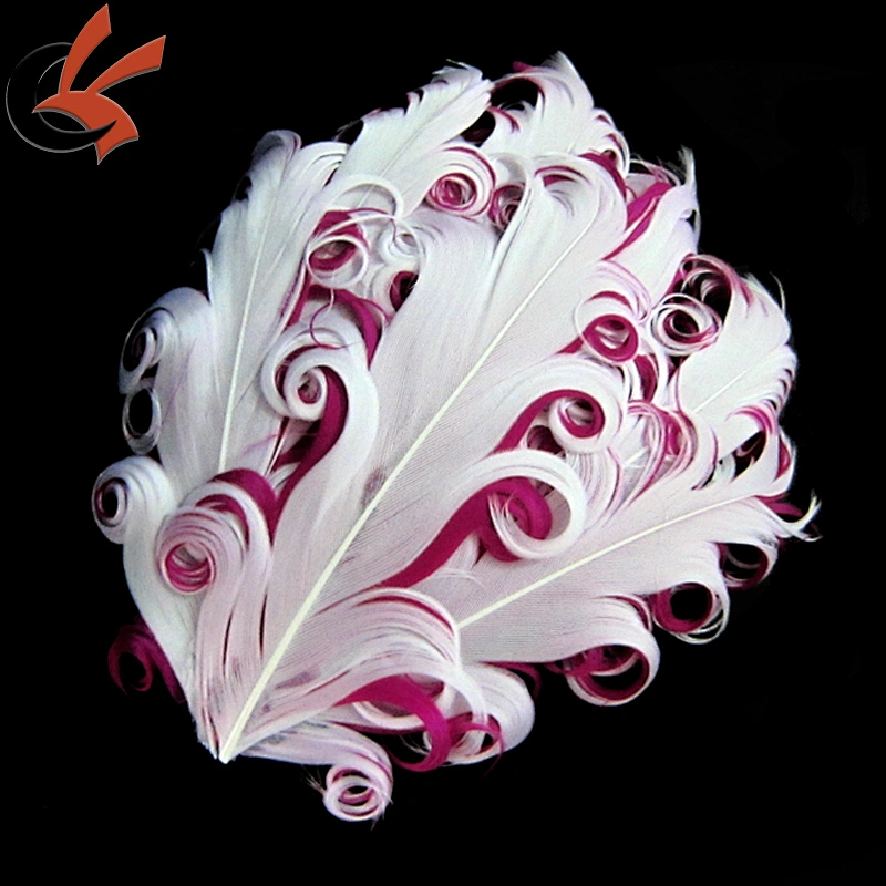 white on sky blue Nagorie Curly Feather Pad