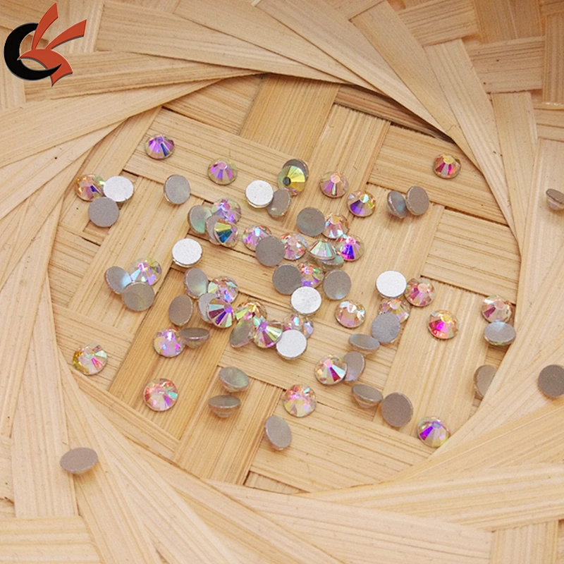 Clear White AB Flat Back Crystals Non Hot Fix Flatback Glass Rhinestone, 1440pcs SS16 Top Quality