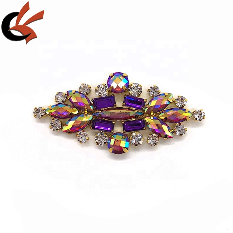New fashion Carnival Dress shoes decoration colors AB crystals rhinestone appliques