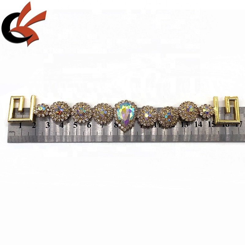 Gold Base Rhinestone connector Swimwear connector Bikini connector