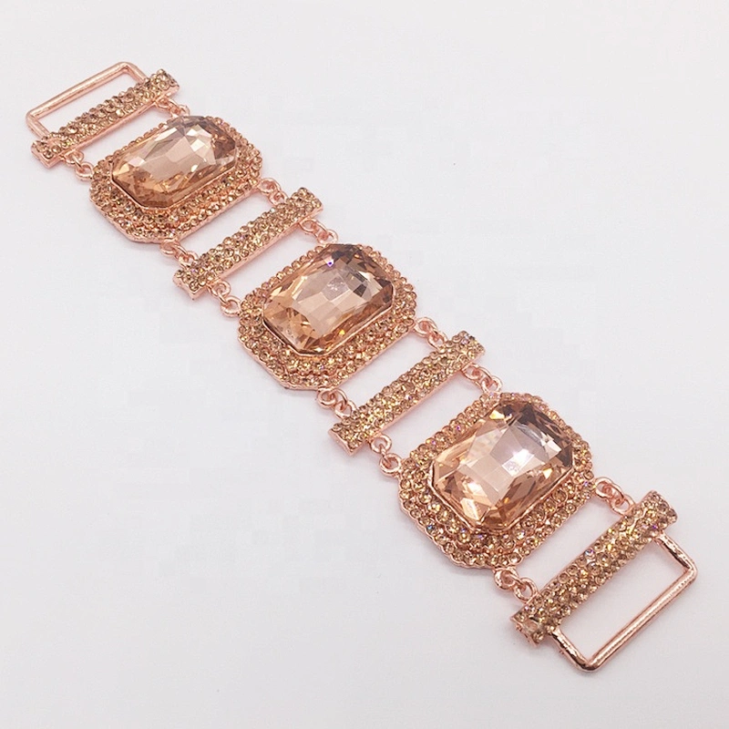 2021 high style rose gold metal light peach jewelry bikini connectors for contest swimsuit