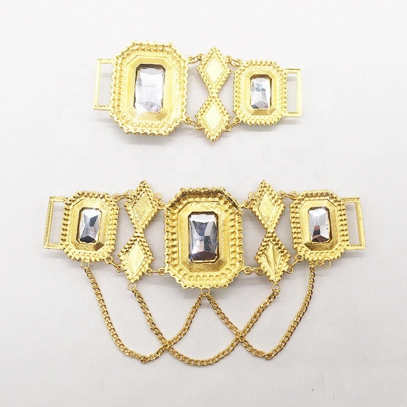 New Arrivals Fashion Women Sexy Crystal Square Metal Bikini Swimwear Two Pieces Sets Rhinestone Connector