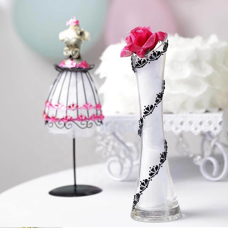DIY Scrapbook Gift Party Decoration Self Adhesive Floral Crystal Trims Acrylic Rhinestone Sticker