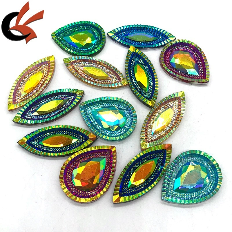 Factory wholesale various shape and size shinning resin rhinestones