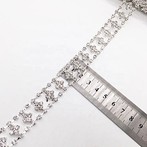 New simple model rhinestone trimmings crystal type rhinestone chain trims