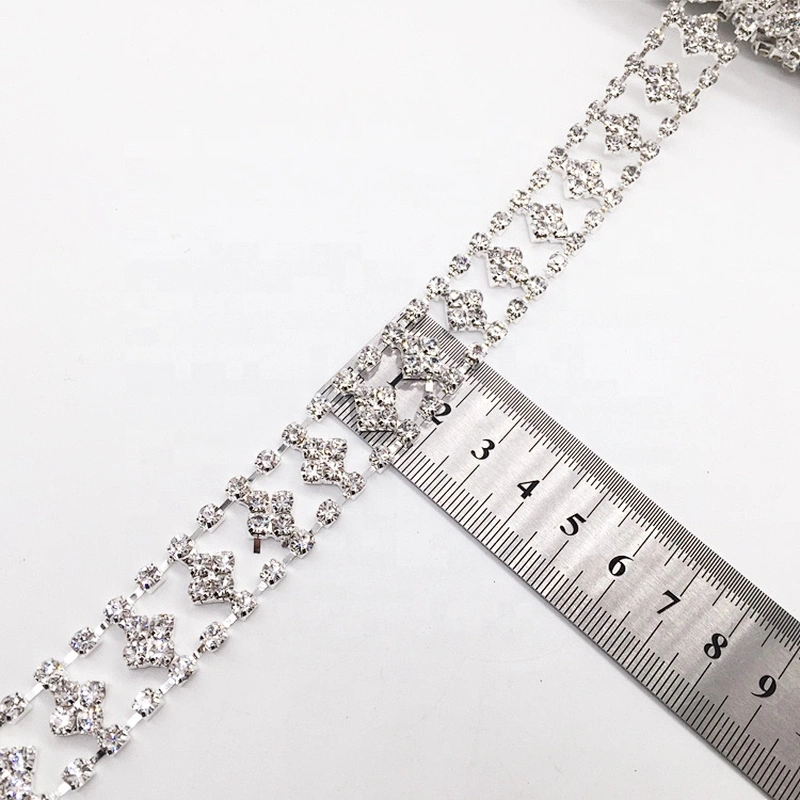 New simple model rhinestone trimmings crystal type rhinestone chain trims