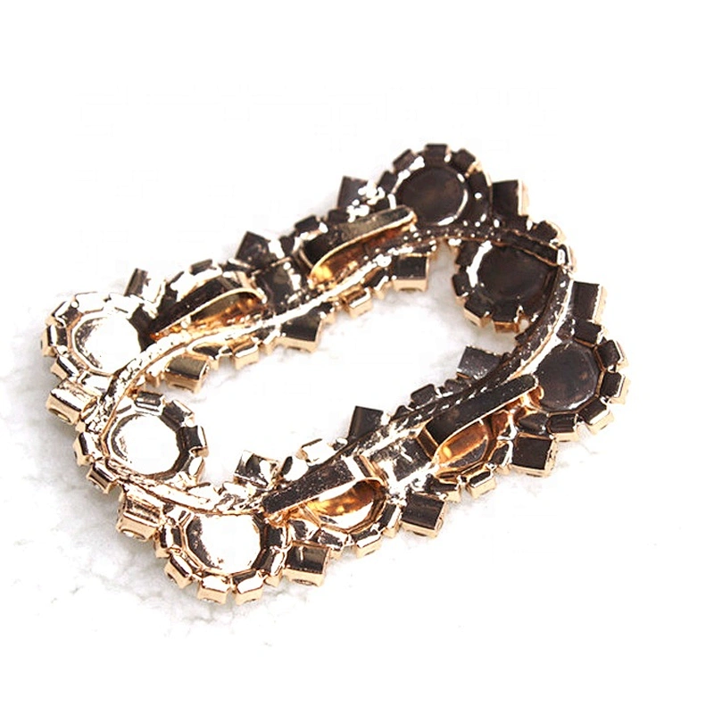 Fashion Jewelry Pearl Shoe Buckle Clear Square Rhinestone Shoe Clip For High Heel Shoe
