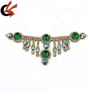 New Design Plating Crystal Jewelry Rhinestone Bikini Connectors For Garment