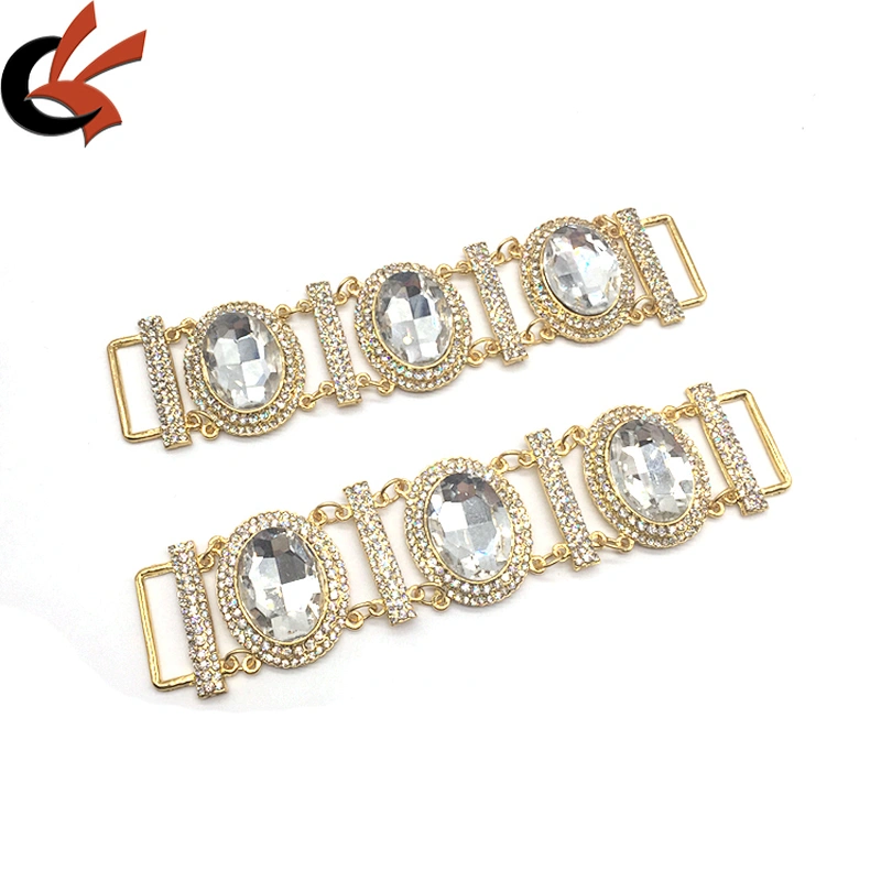 BIKINI SETS Crystal Bikini Swimwear Connectors Metal Glass Rhinestone Buckle Chain For Bikini Suit
