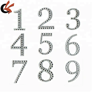 5cm Large Diamond Glitter Wedding Date Door Bling BIRTHDAY AGE NUMBERS STICKERS