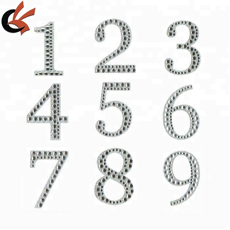 5cm Large Diamond Glitter Wedding Date Door Bling BIRTHDAY AGE NUMBERS STICKERS