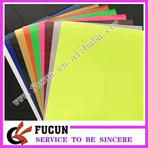 2020 promotion free shipping korean quality 10*12 inches assorted color PU heat transfer vinyl sheet for clothing