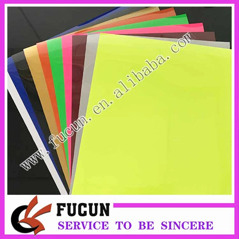 2020 promotion free shipping korean quality 10*12 inches assorted color PU heat transfer vinyl sheet for clothing