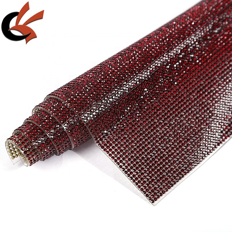 Hot sale various colors can choose 24x40cm 2mm top quality hot fix iron on mesh sheet