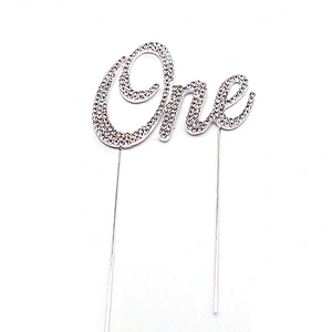 Hot selling Amazon 2021 birthday party decoration crystal cake topper