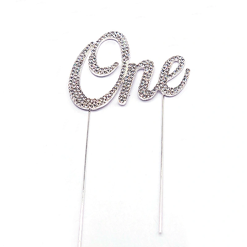 Hot selling Amazon 2021 birthday party decoration crystal cake topper