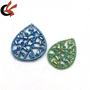 Carnival dress decoration hollow blue AB resin loose rhinestones