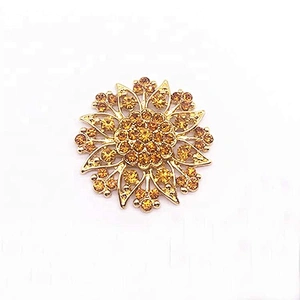 Wedding Bridal Big Crystal Rhinestone Bouquet Brooch Pin for Women