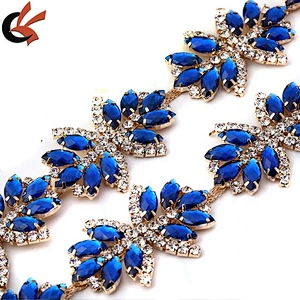 Custom Costume Jewelry Crystal rhinestone Trimming rhinestone chain