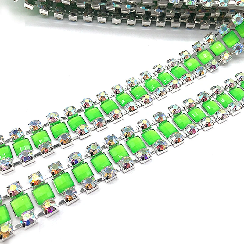 Wholesale garment crystal trimming banding for dancing dress