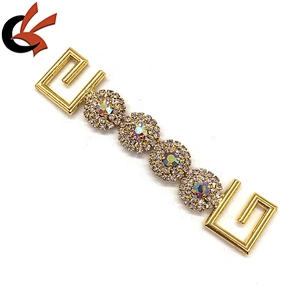 Shining Bikini Swimwear Rhinestone Connector Chain Buckle