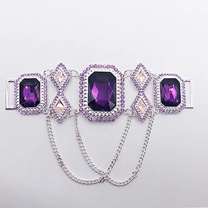 2020 fashion style  Diamante Rhinestone Chain Glass Stone Bikini Connector  for swimwear