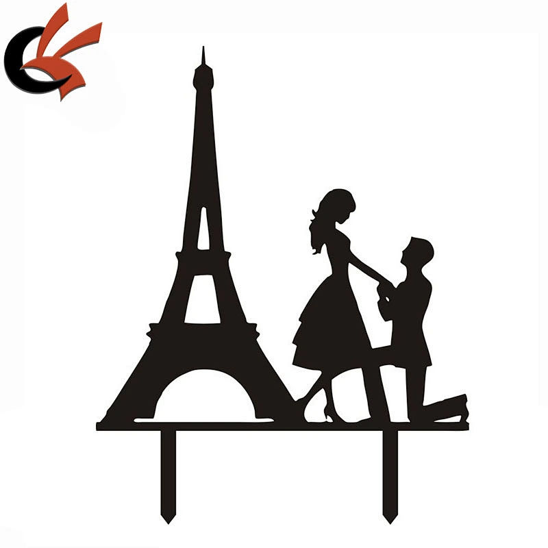 hot sale Mr&Mrs Cake Topper Acrylic Silhouette Wedding Cake Topper