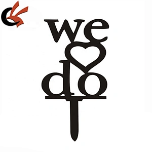 Wholesale Wedding Decoration Acrylic Cake Toppers