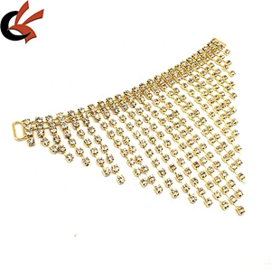 Hot sale Diamante Rhinestone Haunch Chain Pendant Bikini Connector For Swimwear Pageant Stage