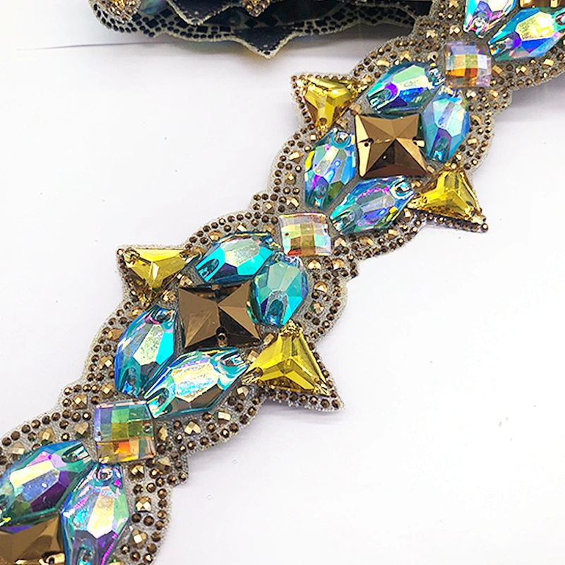 Wholesale Hot Fix Rhinestone trim Chain for Stage & Dance Wear accessories