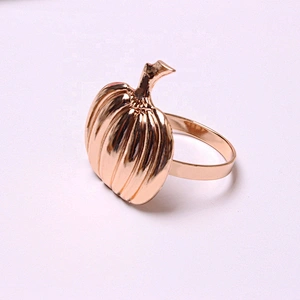High Quality Wholesale Napkin Cloth Metal Holder Ring Buckle Thanksgiving Dinning Table Saints' Day Plain Napkin Rings