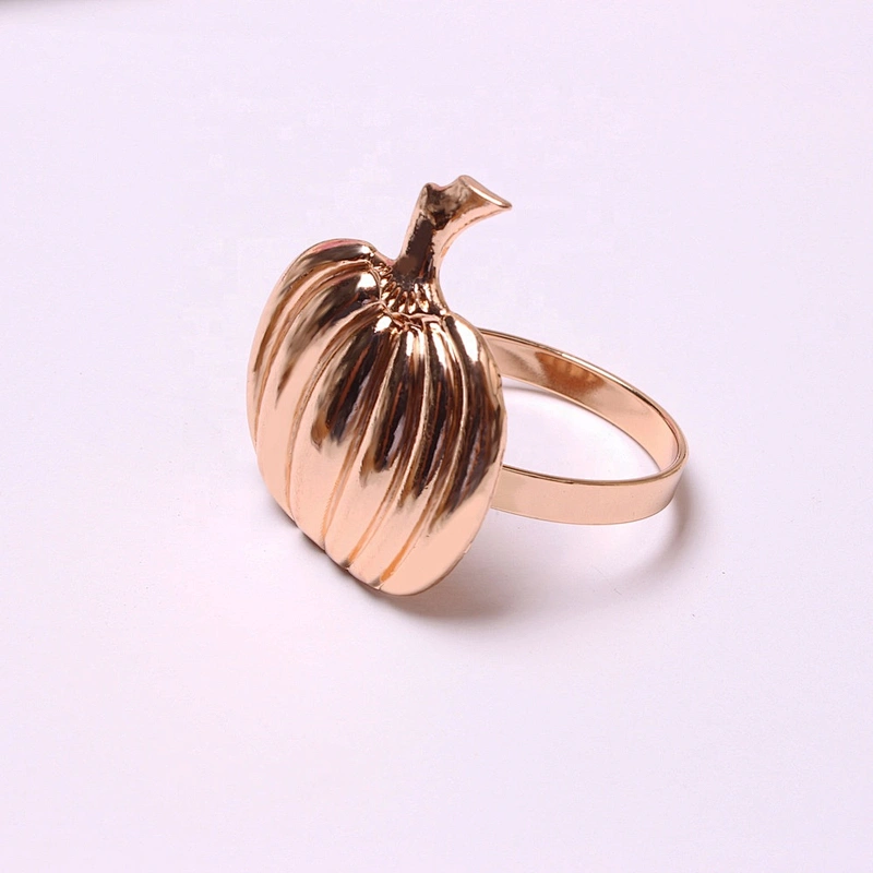 High Quality Wholesale Napkin Cloth Metal Holder Ring Buckle Thanksgiving Dinning Table Saints' Day Plain Napkin Rings