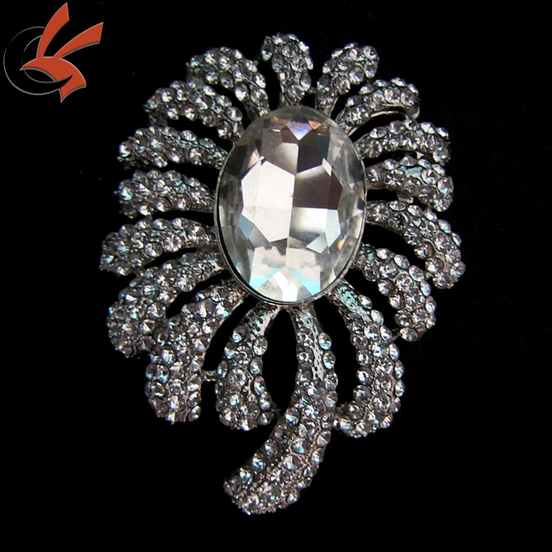 large wedding chair decoration crystal rhinestone brooch pin