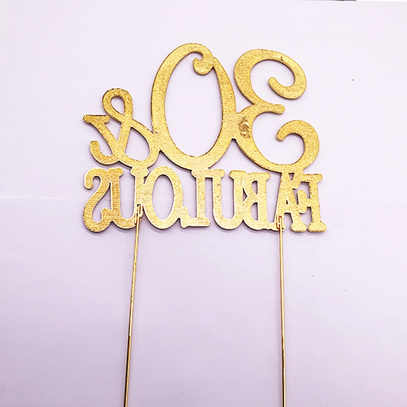 2021 New arrival diamond fabulous anniversary cake topper