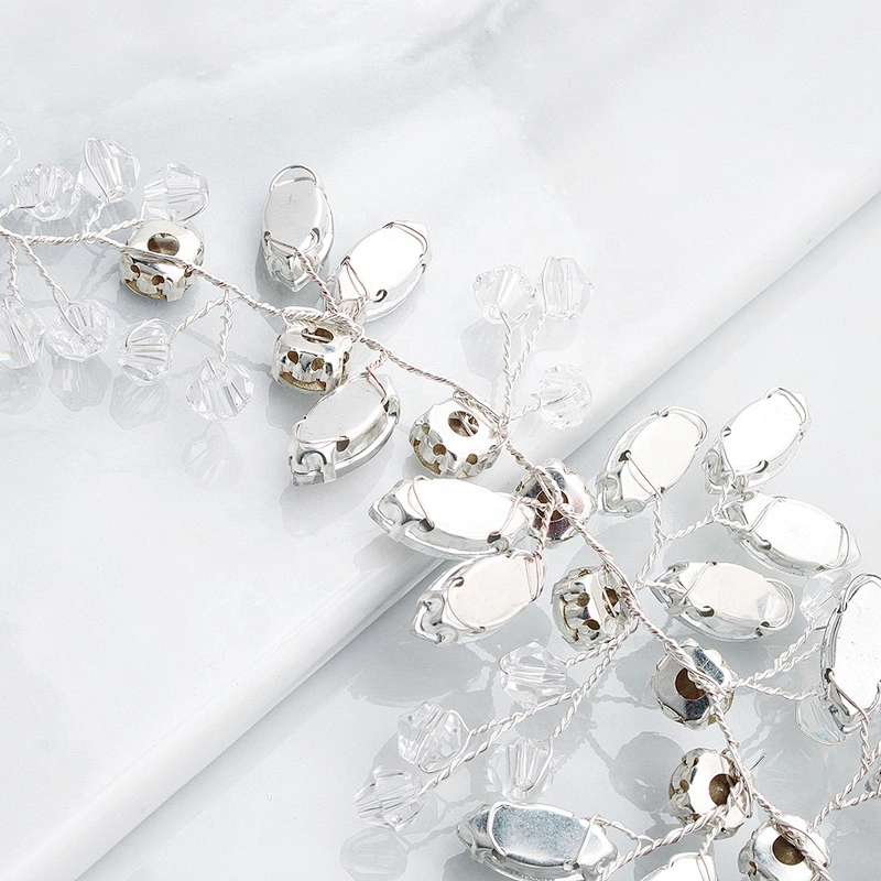 Wedding Bridal Dress Handmade Sash Beaded Belt Crystal rhinestone Waist Belt