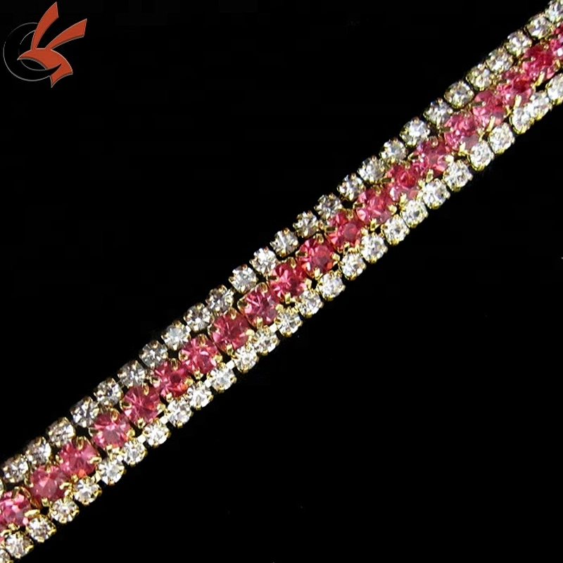 clear rhinestone and blue close Rhinestone Costume Sewing Trims
