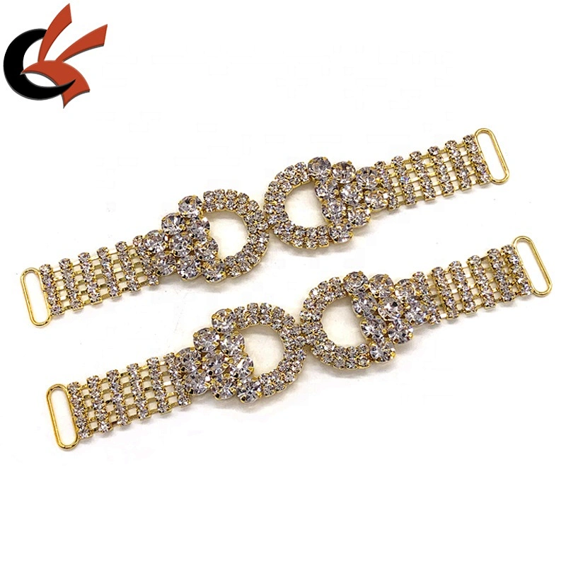 Gold Metal Chain Rhinestone Bikini Connector Girl Sexy Swimwear Accessories Wholesale