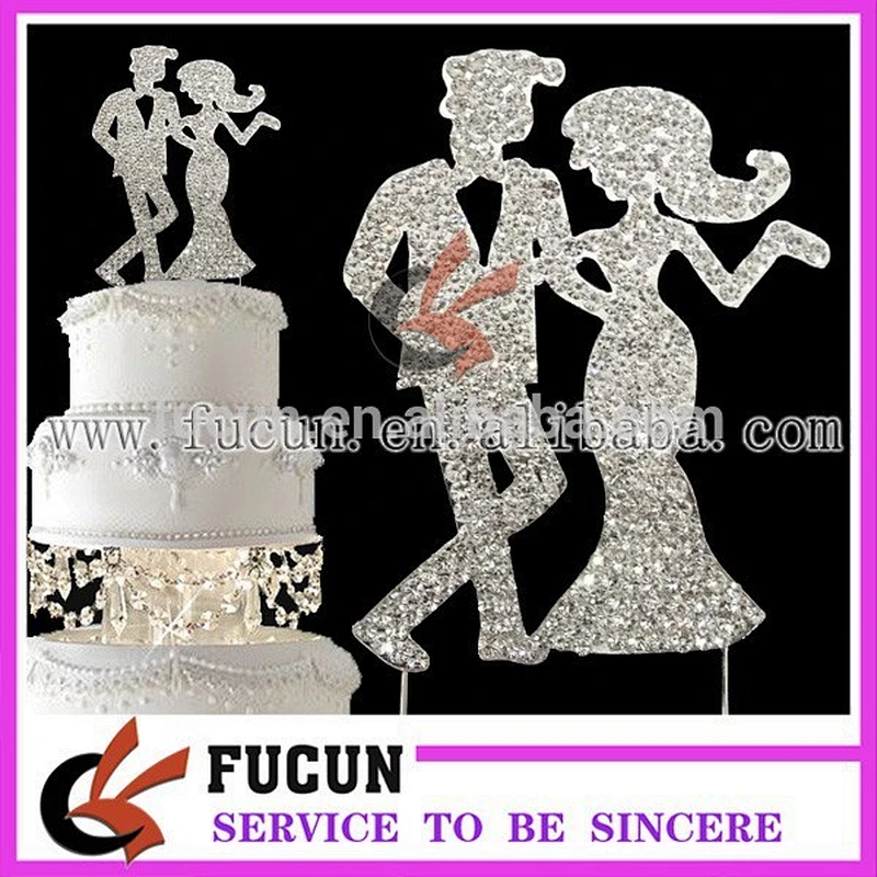 hot new products wedding cake toppers bride and groom for 2017 wedding decoration