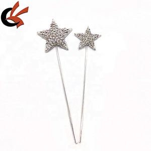 Shining star shape crystal cake topper for wedding cake