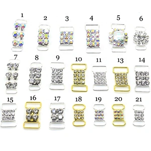 gold jewelry rhinestone bikini connector crystal rhinestone bikini buckles