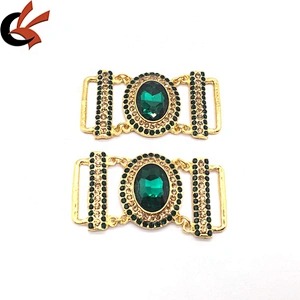 Bikini connector ornament gold setting rhinestone bikini connector for women