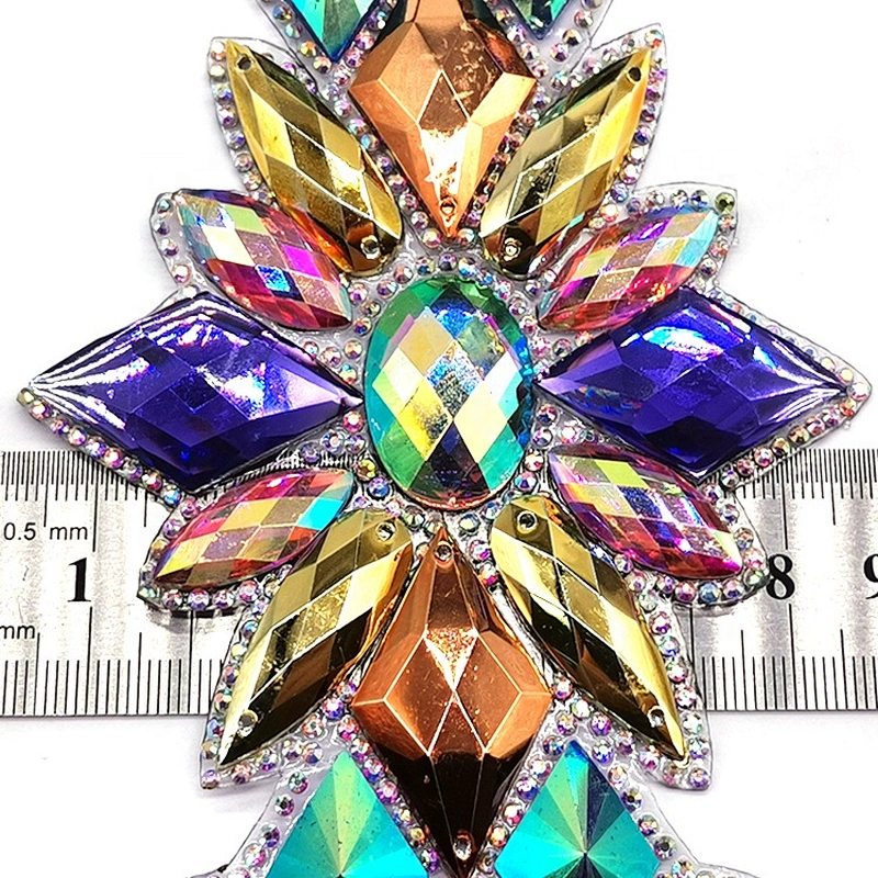 2021 Factory Custom Garment Accessories Heat Transfer Resin Rhinestone Trimming
