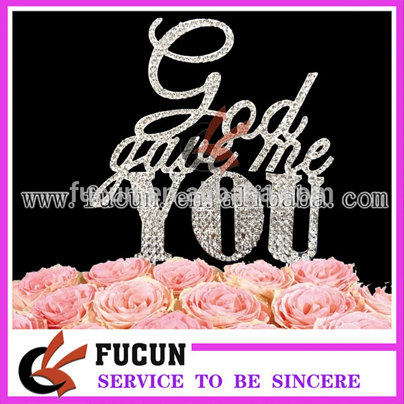 wholesale crystal rhinestone diamante cake topper party supplies