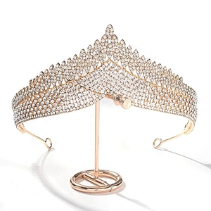 Silver Crystal Rhinestone Royal Princess Wedding Bridal Pageant Prom Tiara Crown