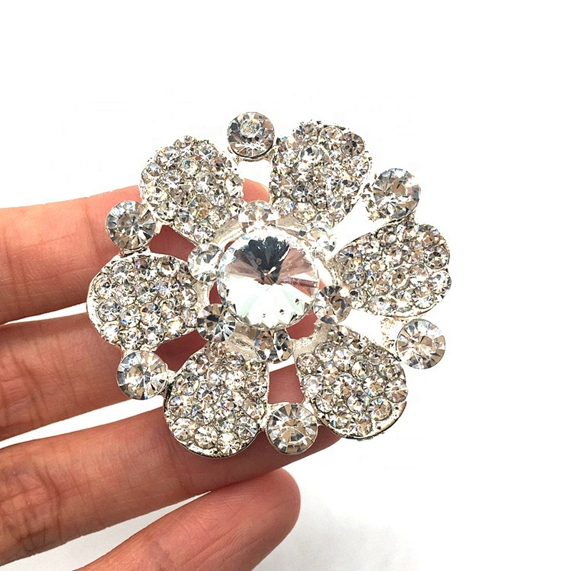 Rhinestones Lady Flower Brooch Pins for DIY Wedding Bouquets Kit
