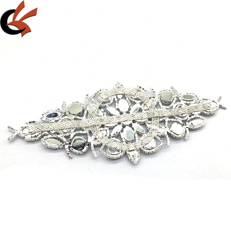 2021 factory making new product wholesale rhinestone connector for swimming wear bikini applique trim