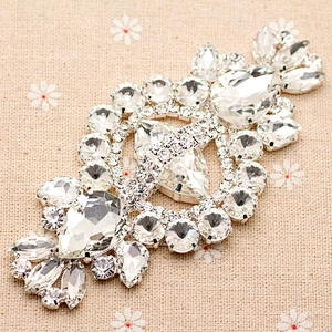 Jewelry crystal rhinestone embellishments wedding garment accessory rhinestone applique trimming