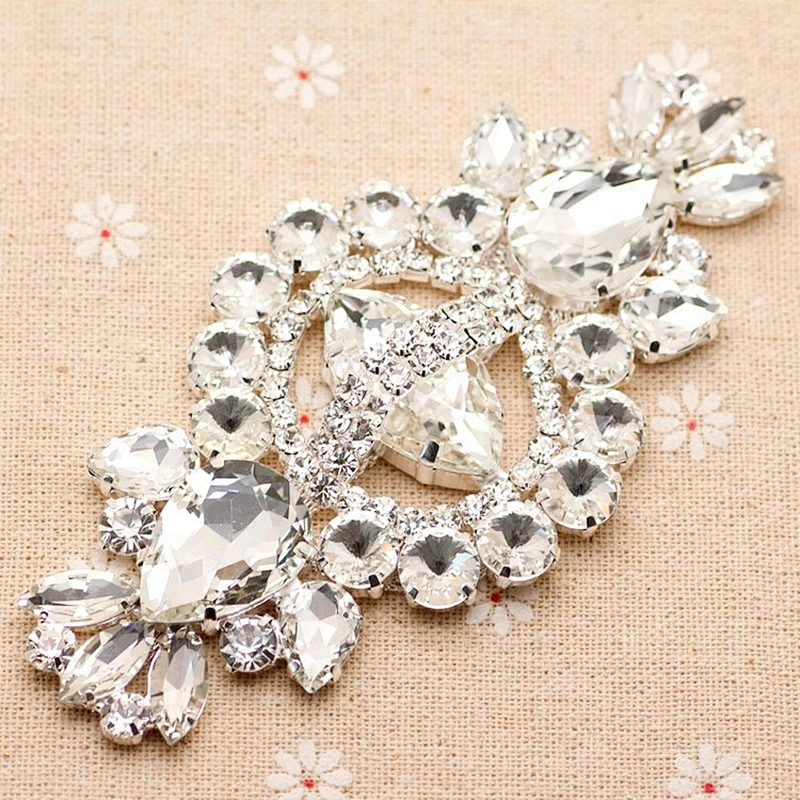 Jewelry crystal rhinestone embellishments wedding garment accessory rhinestone applique trimming