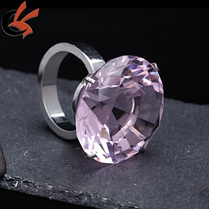 Wedding Decoration Pink Gem Diamond Engagement Ring Napkin Ring