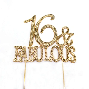 Custom Wedding decoration & Supplies cake accessories rhinestone cake topper